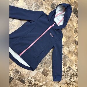 Bench Navy jacket 3seasons with Pink Trim 7-8 years
